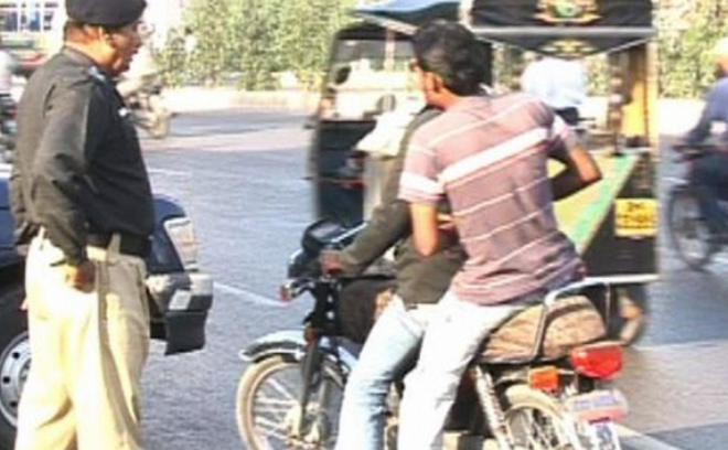Pillion Riding Banned in Certain Karachi Areas