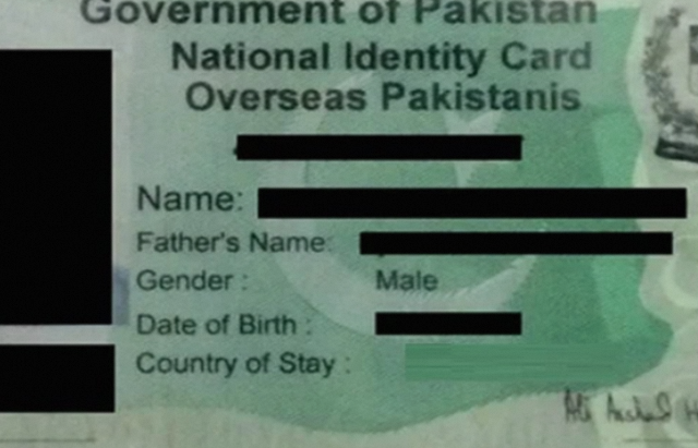 NADRA NICOP: Fee for Pakistanis Living in Europe, January 2025