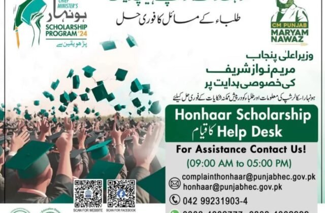 Honhaar Scholarship Punjab