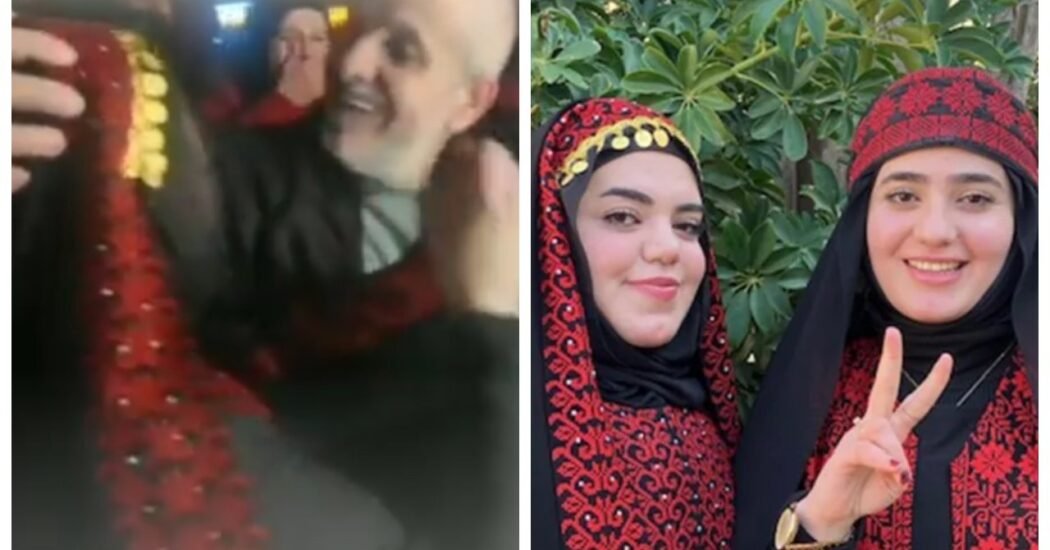 Watch emotional video: Palestinian born after father was jailed hugs him for first time