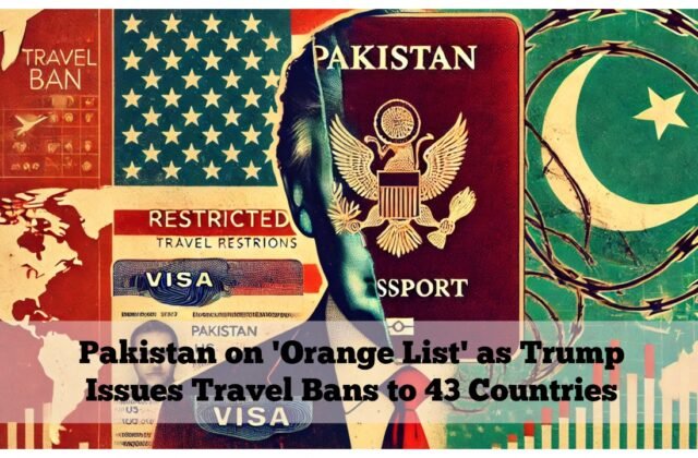 Pakistan on 'Orange List' as Trump Issues Travel Bans to 43 Countries