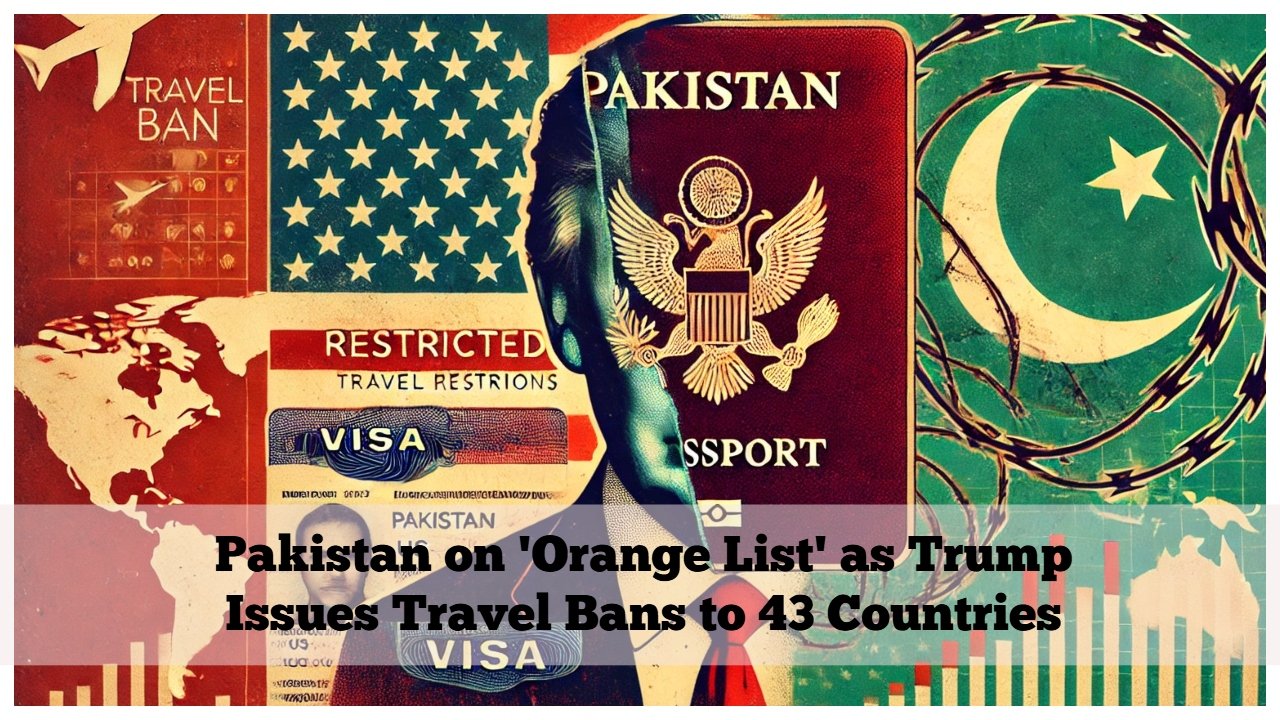 Pakistan on ‘Orange List’ as Trump Issues Travel Bans to 43 Countries