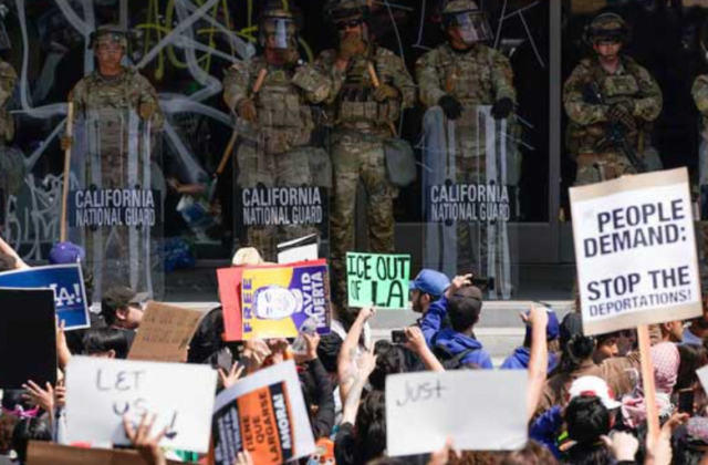 Curfew Goes Into Effect in Protest-Hit Downtown Los Angeles