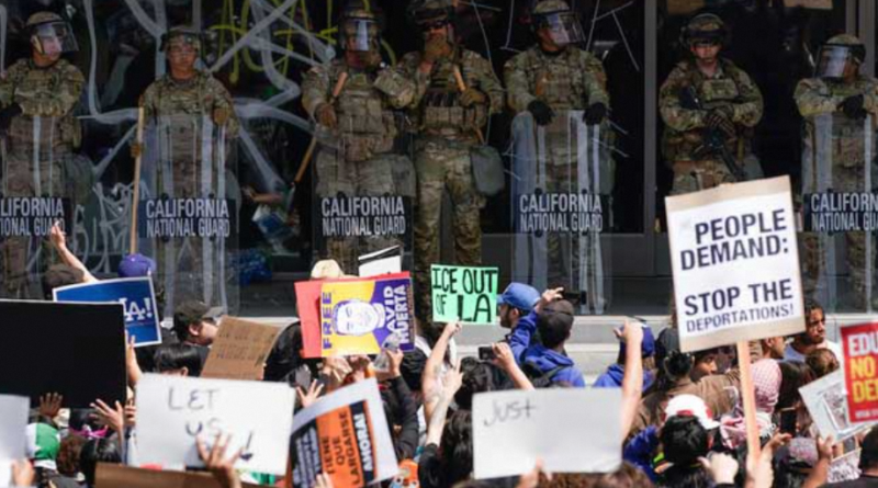 Curfew Goes Into Effect in Protest-Hit Downtown Los Angeles