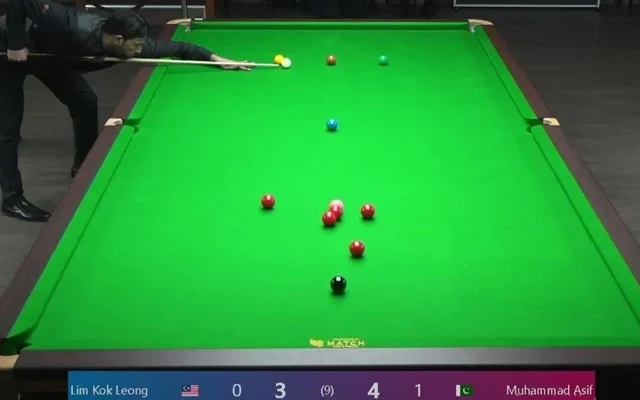 Pakistan's Veteran Cueist Muhammad Asif Advances to Asian 6-Red Snooker Championship semifinals