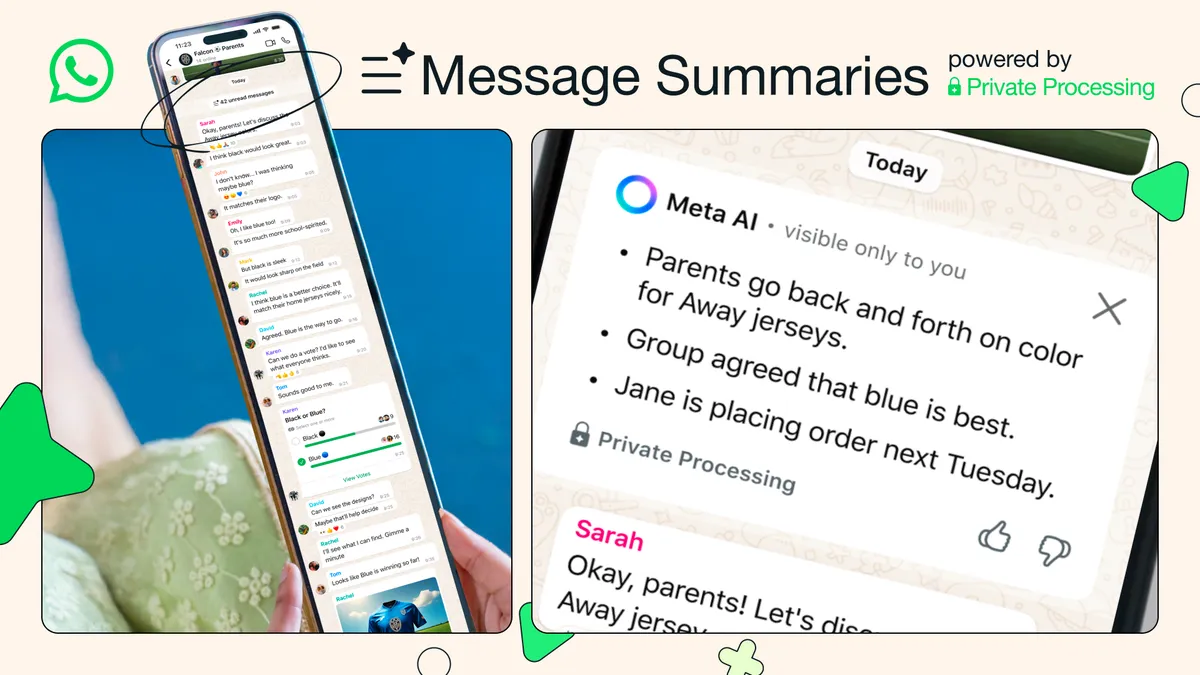 Meta Rolls Out AI Chat Summaries on WhatsApp to Help Users Catch Up on Missed Messages