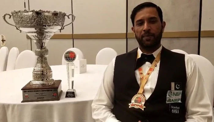 Mohammad Asif Triumphs Over India’s Brijesh Damani at IBSF World Masters Championship
