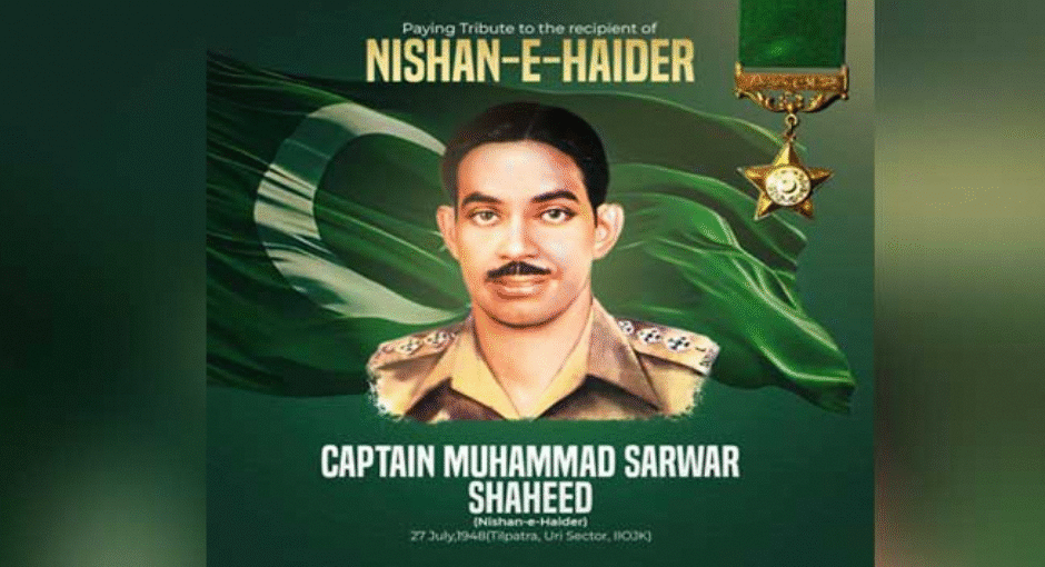 Pakistan Armed Forces Commemorate 77th Martyrdom Anniversary of Captain Muhammad Sarwar Shaheed