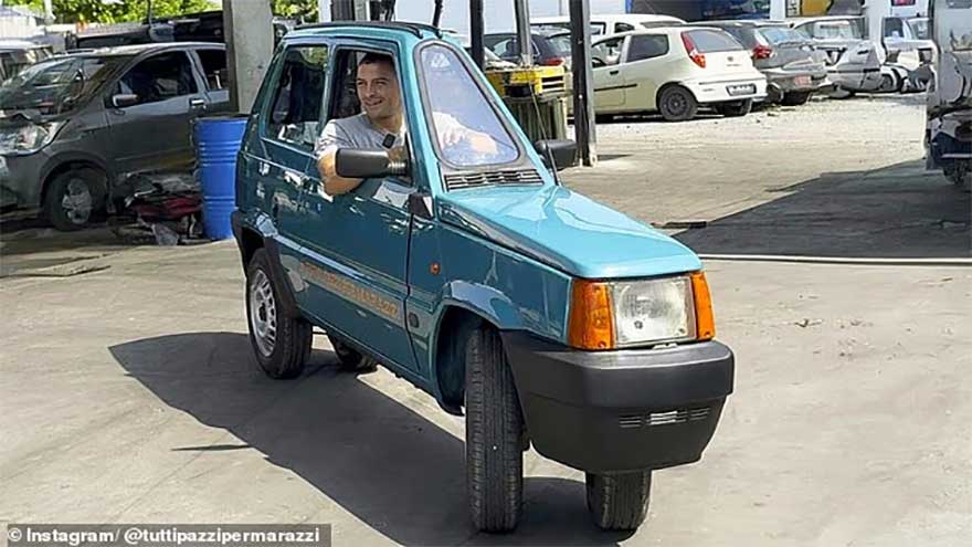 Italy Unveils World’s Slimmest Electric Car: The Ultra-Narrow Fiat Panda