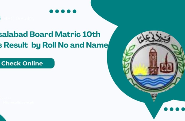 BISE Faisalabad Matric Result 2025
