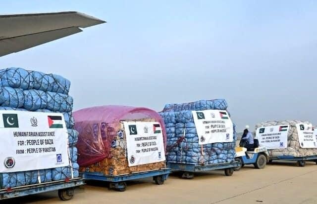 Pakistan Sends Aid to Gaza Amid Ongoing Crisis, Renews Call for Ceasefire