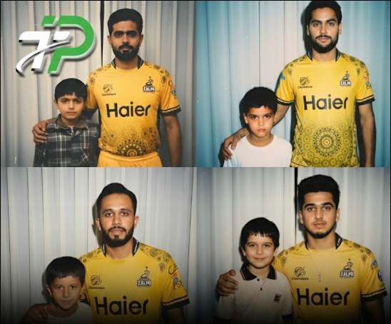 Peshawar Zalmi AI Trend: Peshawar Zalmi Joins Viral AI Childhood Trend with Star Players