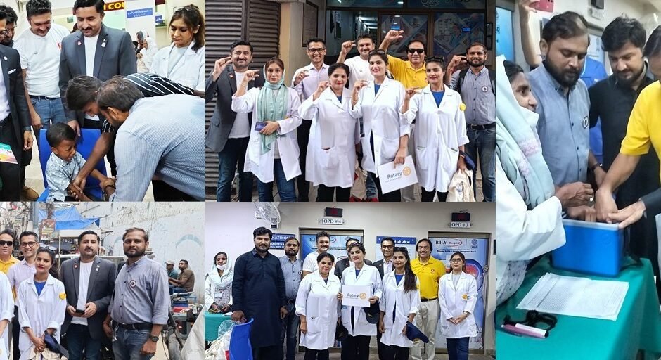 Rotary Leaders Launch Polio Vaccination Drive Across Karachi Communities
