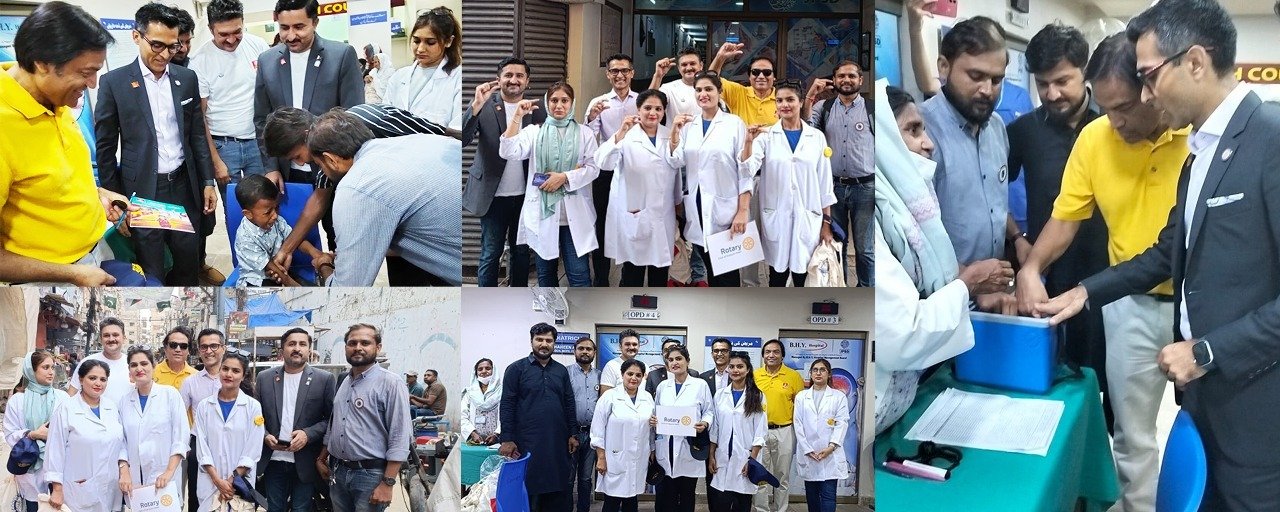 Rotary Leaders Launch Polio Vaccination Drive Across Karachi Communities