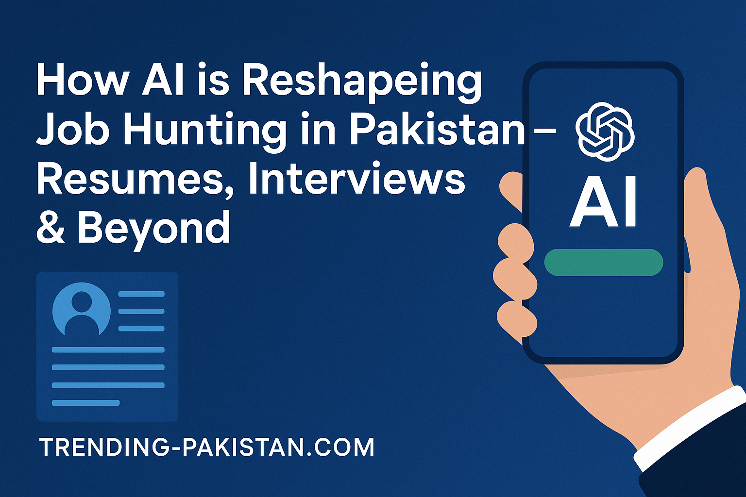 How AI is Reshaping Job Hunting in Pakistan — Resumes, Interviews & Beyond