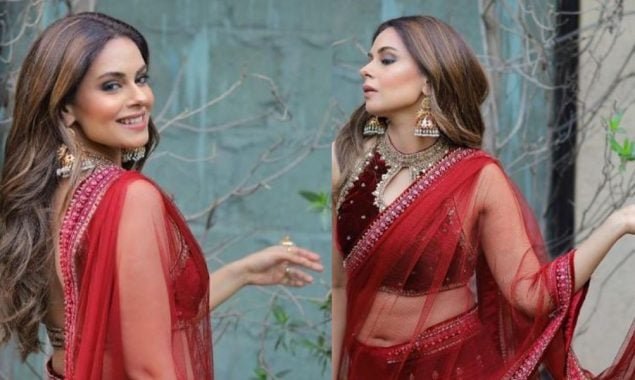 Amar Khan Faces Backlash Over Red Bindya and Saree Look