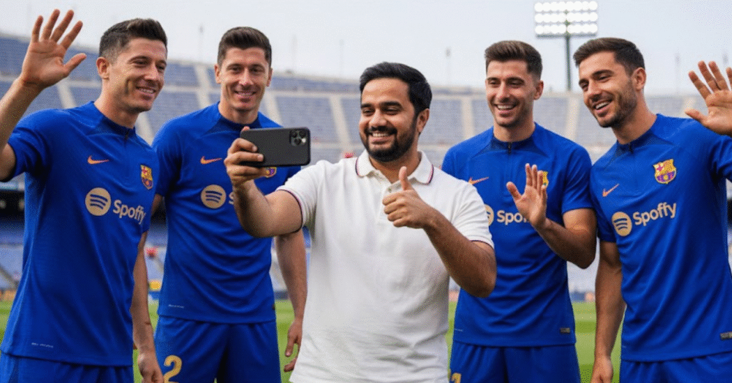 Irfan Junejo FC Barcelona: Irfan Junejo to Make History as First Pakistani Creator to Interact with FC Barcelona Players