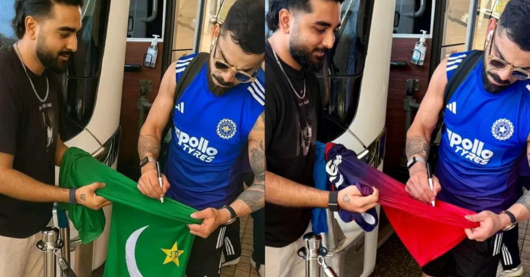 Virat Kohli Viral Photo: Viral Image of Virat Kohli Signing 'Pakistan Jersey' Turns Out to Be Misleading