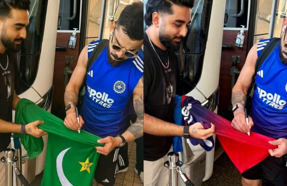 Virat Kohli Viral Photo: Viral Image of Virat Kohli Signing 'Pakistan Jersey' Turns Out to Be Misleading