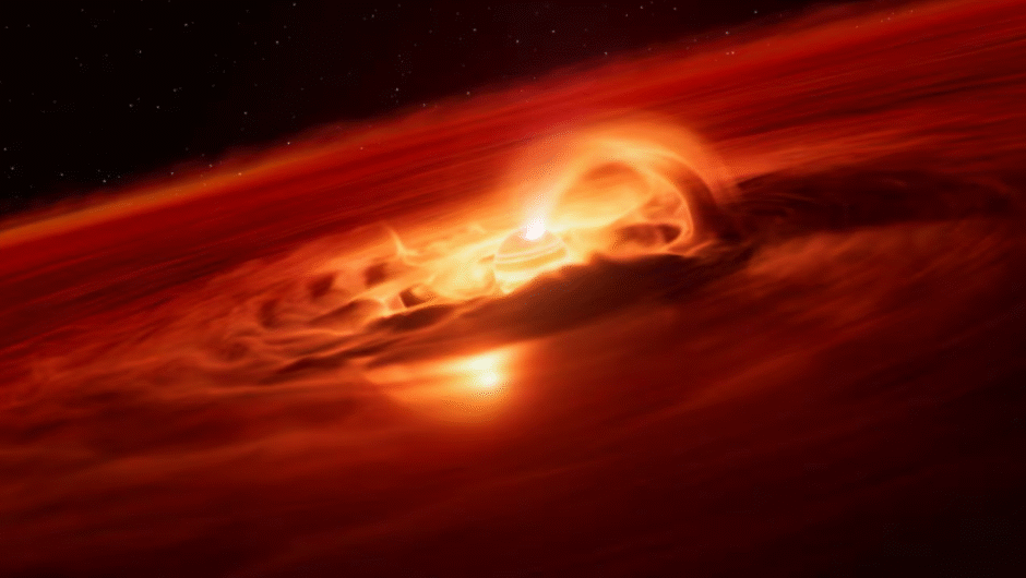 Astronomers Discover Young Rogue Planet Consuming Its Surroundings