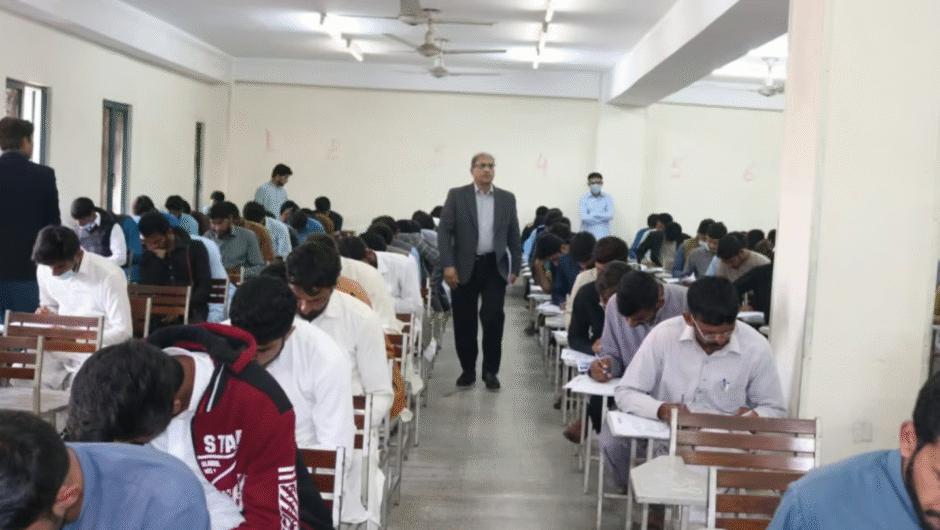 Hundreds of students barred from matric math exam in Lahore due to late arrival amid rain BISE Lahore