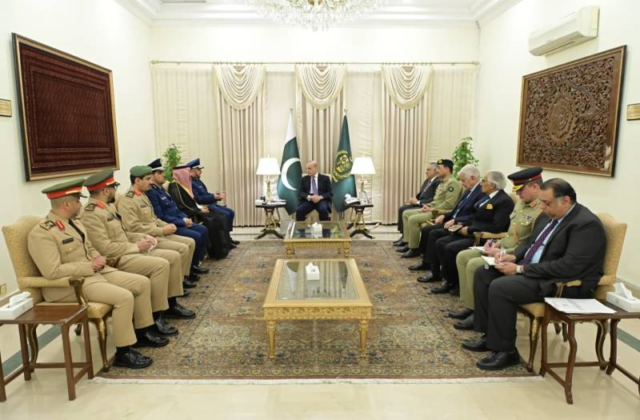 Prime Minister Shehbaz Sharif Meets Saudi Military Chief of General Staff