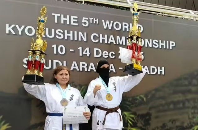 Pakistani Woman Makes History at World Karate Championship in Saudi Arabia