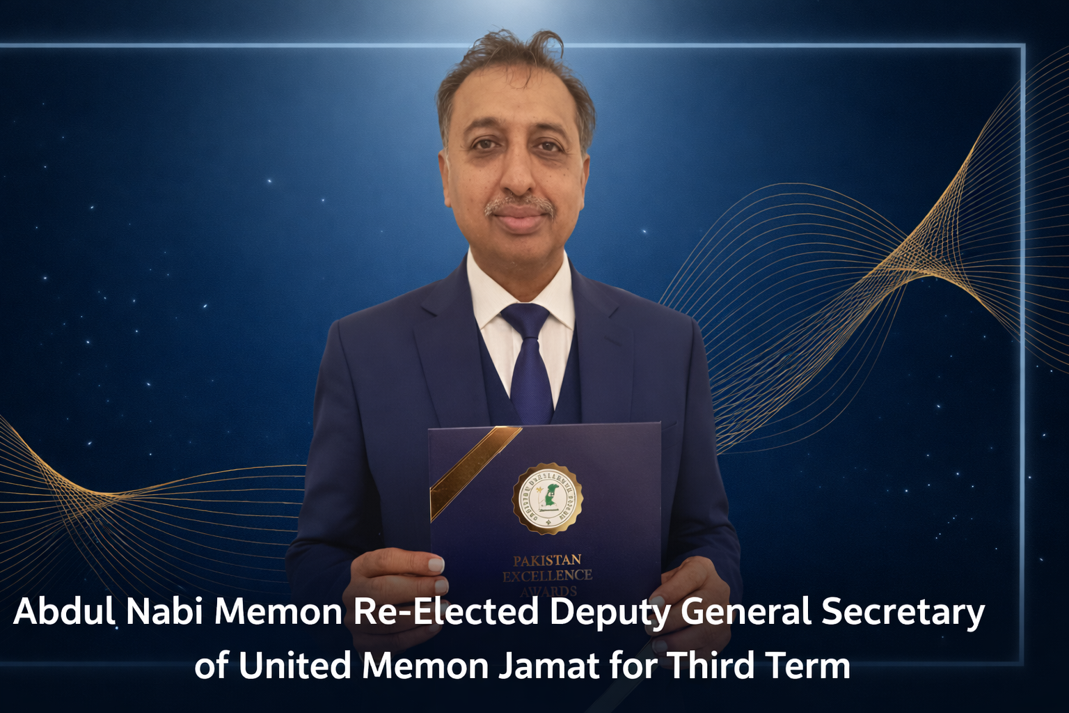 Abdul Nabi Memon Re-Elected Deputy General Secretary of United Memon Jamat for Third Term