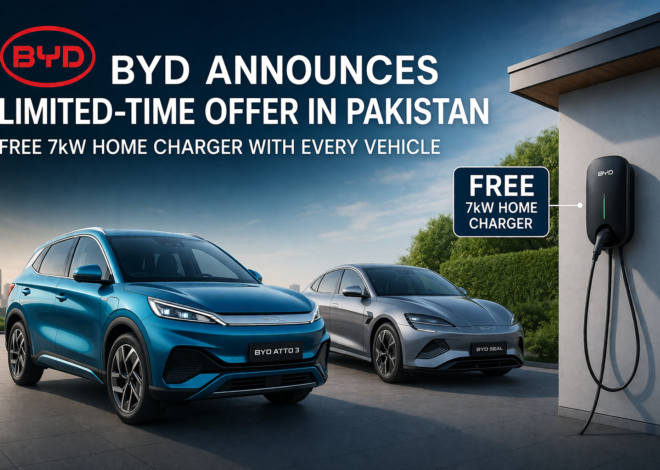 BYD Pakistan Announces Limited-Time Offer in Pakistan with Free 7kW Home Charger