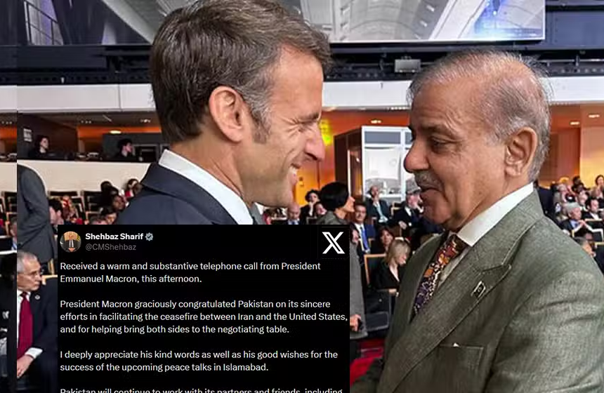 France President Macron Applauds Pakistan for Successful Iran-US Ceasefire