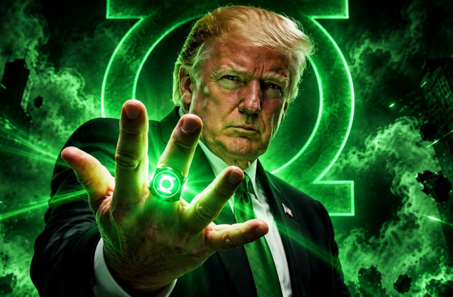 White House Account Draws Attention With AI-Generated Trump as Green Lantern