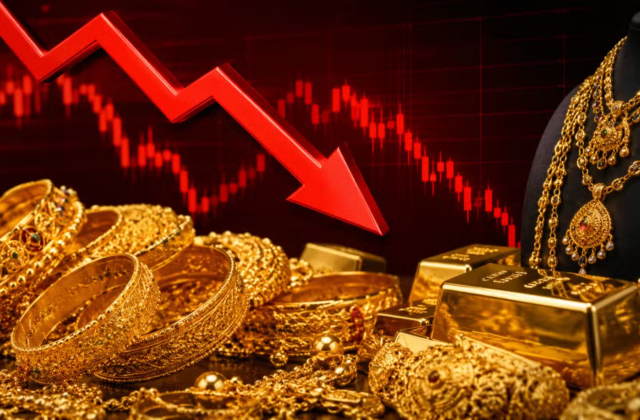 Gold Prices Fall Sharply Again in Pakistan