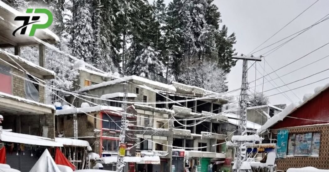Galiyat first snowfall covering Nathiagali and Ayubia in winter 2026