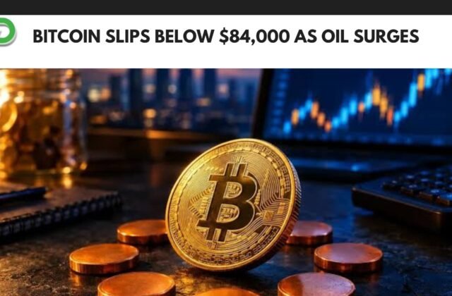 Bitcoin price falls below 84000 dollars as oil prices rise
