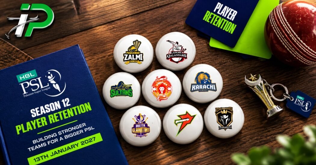 PSL 12 player auction rules retentions and salary cap 2027